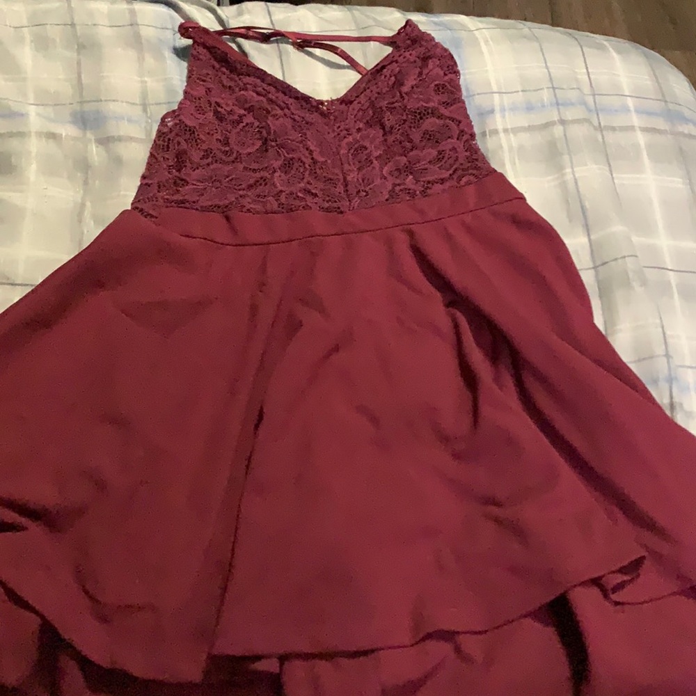 rue 21 maroon dress